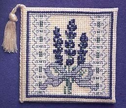 Victorian Lavender Needle Case Cross Stitch Kit