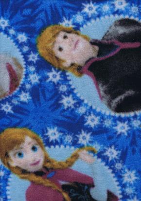 Disney Frozen Olaf, Elsa, Anna Sven Kristoff Fleece Fabric - Image 2