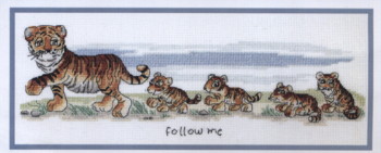 Follow Me (Whimsical Tigers) Counted Cross Stitch Kit - Anchor