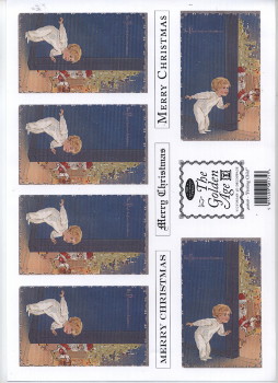 Golden Age Christmas Kids 3D Decoupage Pack - Image 3