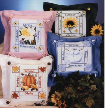 Meran Button Pillows Cross Stitch Chart - Cross My Heart - Image 2