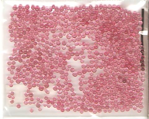 Pack of Red 1mm Diameter Round Beads