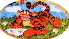 Tigger Latch Hook Kit - Disney's Winnie The Pooh - 28" x 18"