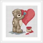 Bruno The Bear - Valentine For Bianca Cross Stitch Kit