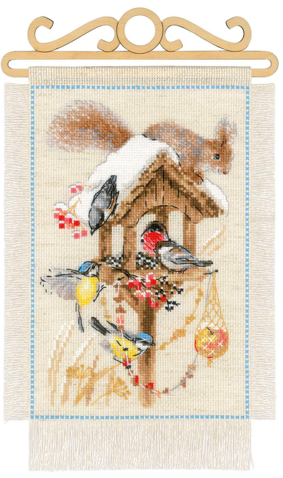 Winter Cottage Garden Counted Cross Stitch Kit