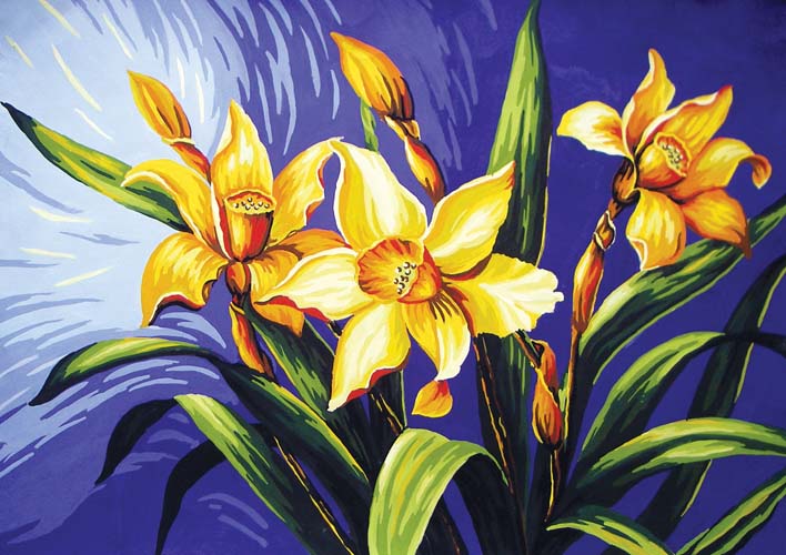 Daffodil Tapestry Needlepoint Canvas