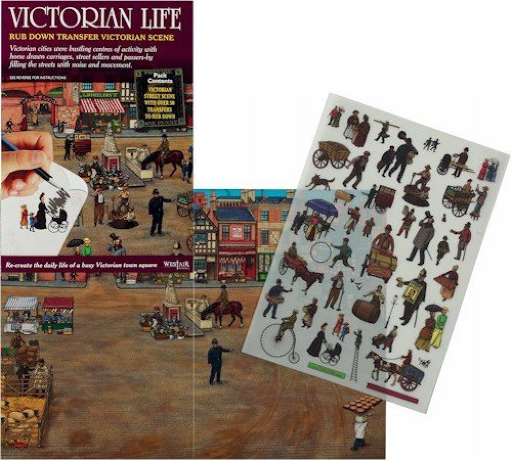 Victorian Life Rub Down Transfers