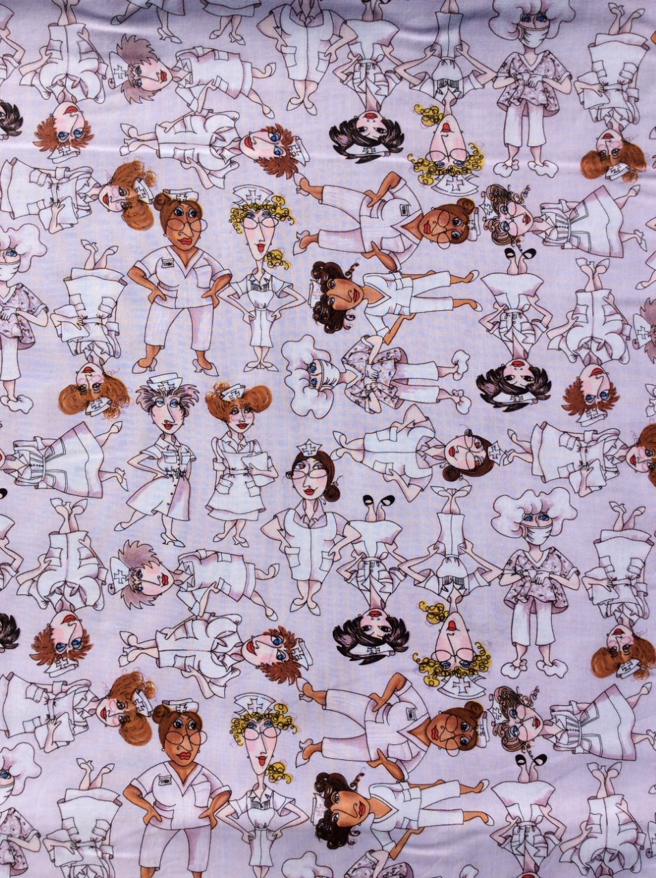 Fat Quarter Nurses Health 100% Cotton Quilting Fabric Loralie