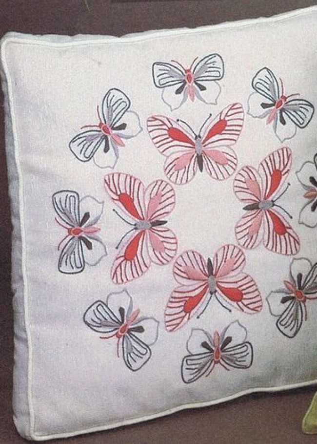 Beautiful Butterflies Embroidery Pattern Including Iron Ons