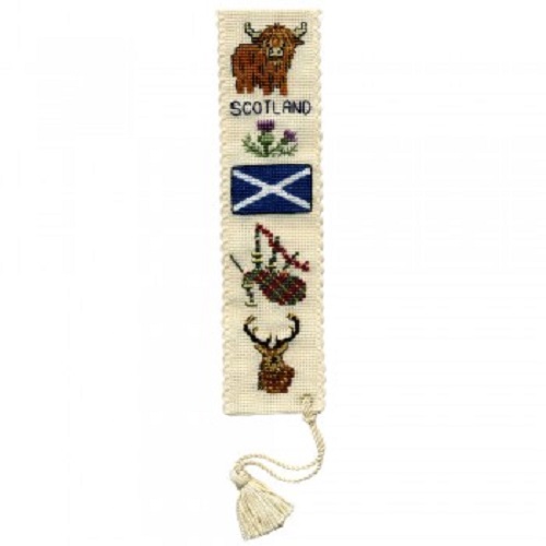 Symbols of Scotland Bookmark Counted Cross Stitch Kit - Textile Heritage