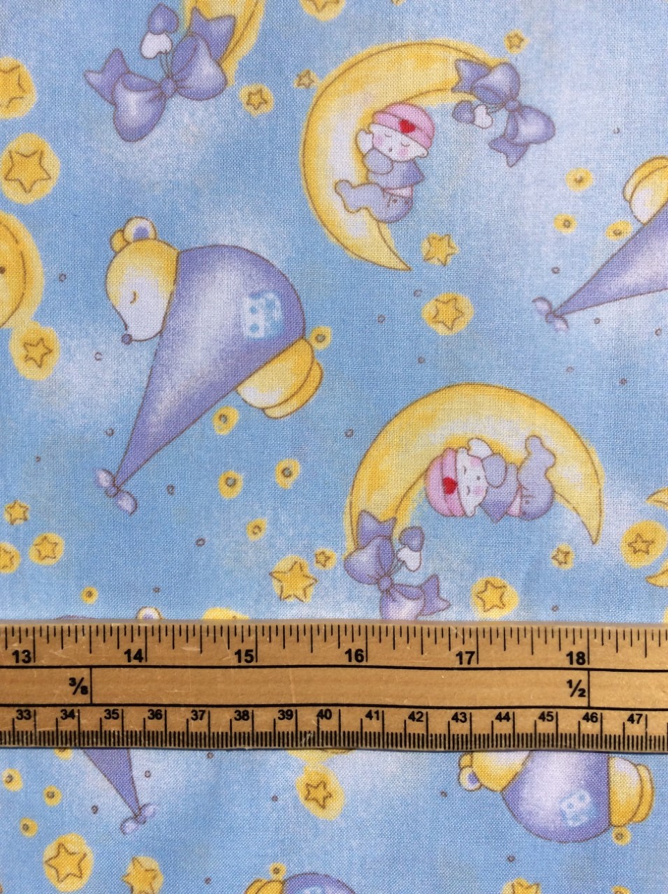 Fat Quarter Baby Moon Nursery 100% Cotton Quilting Fabric - Image 3
