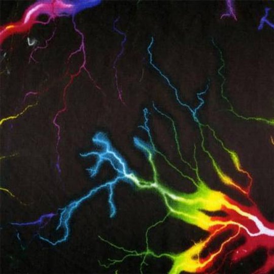 Fat Quarter Blue Lightning Strikes 100% Cotton Quilting Fabric - Image 2