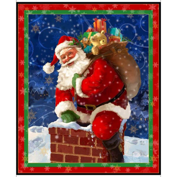 Gifts From Santa Christmas 100% Cotton Print Fabric Panel