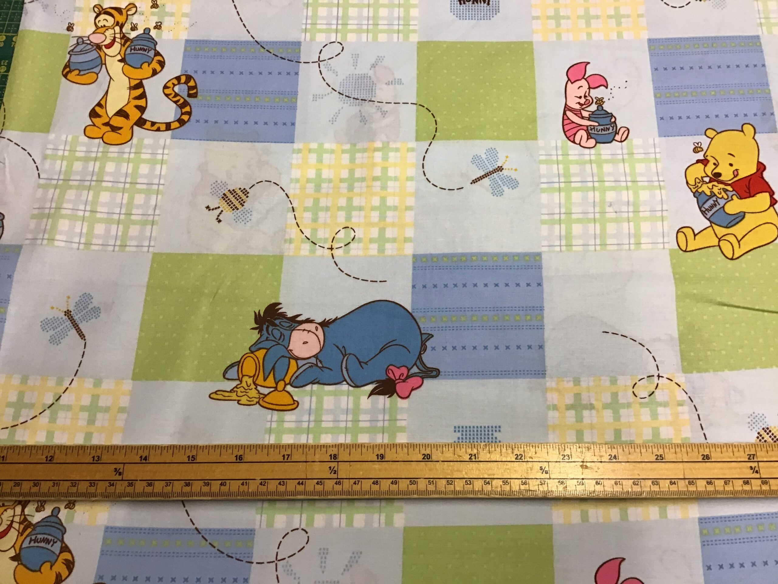 Fat Quarter Disney Pooh Friends Patch 100% Cotton Quilting Fabric - Image 2