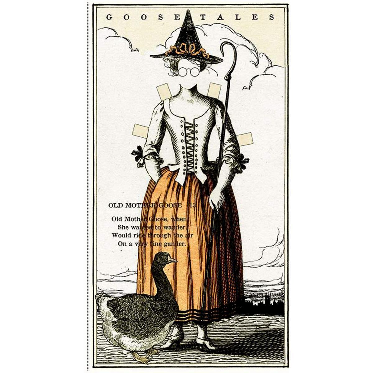 Goose Tales Mother Goose Panel 100% Cotton Print Fabric