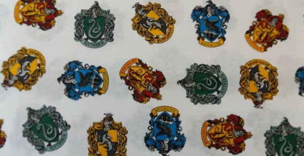 Fat Quarter Harry Potter House Crests 100% Cotton Quilting Sewing Fabric