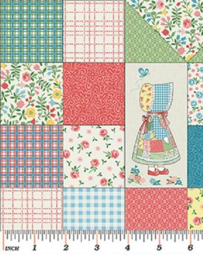 Fat Quarter Sunny Bonnet Susie Small Blocks 100% Cotton Quilting Fabric