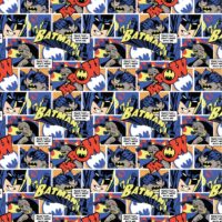 Fat Quarter Batman Comic Strip DC Comics 100% Cotton Quilting Fabric
