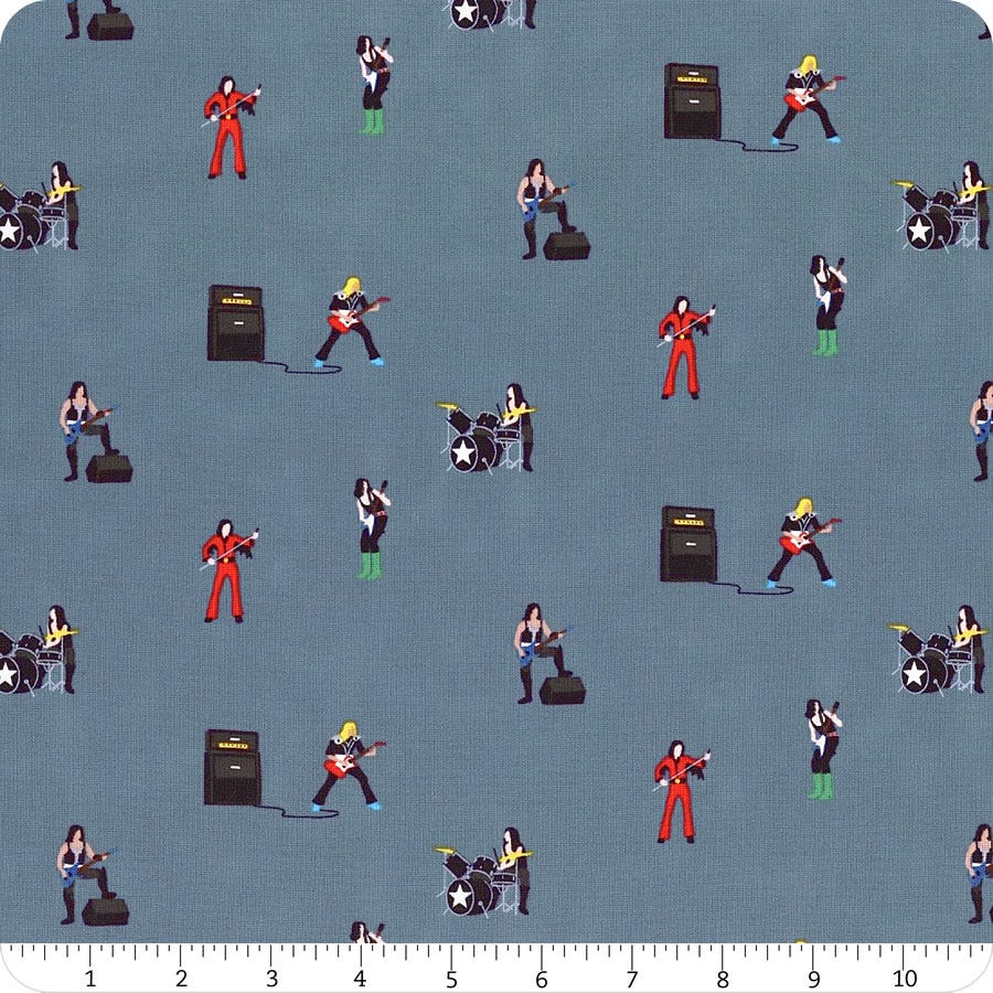 Fat Quarter Pour Some Sugar On Me Sabbath Rock Band 100% Cotton Fabric