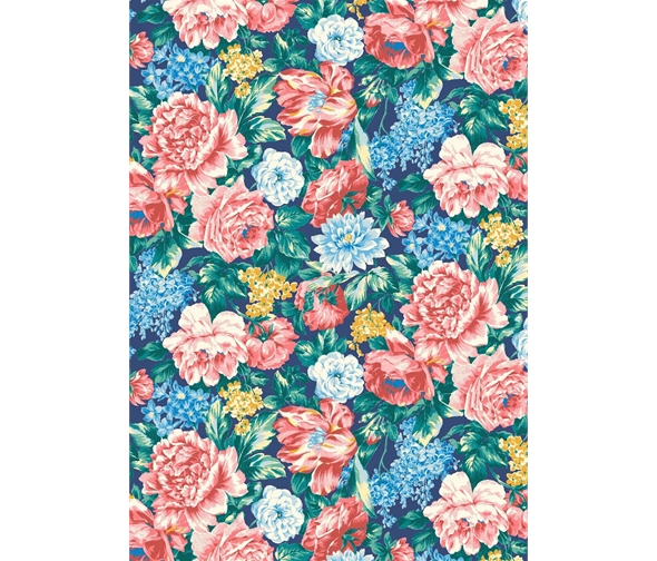 Fat Quarter Liberty Emporium Wild Bloom Bright Cotton Quilting Sewing Fabric
