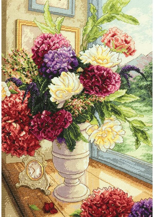 Summer Bouquet Flowers Counted Cross Stitch Kit Dimensions Gold Collection - Image 2