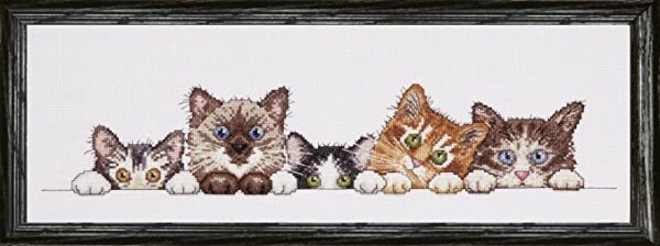 Curious Kittens Cats Counted Cross Stitch Kit