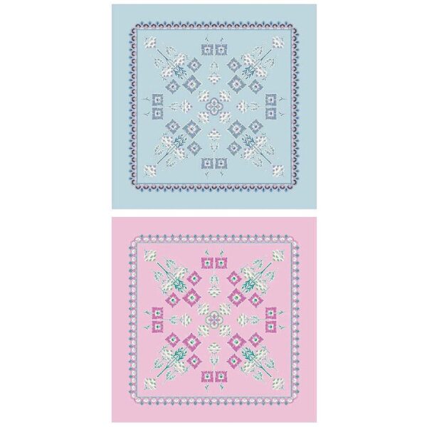 Liberty Deco Dance Tile Cushion Panel 100% Cotton Fabric Panel