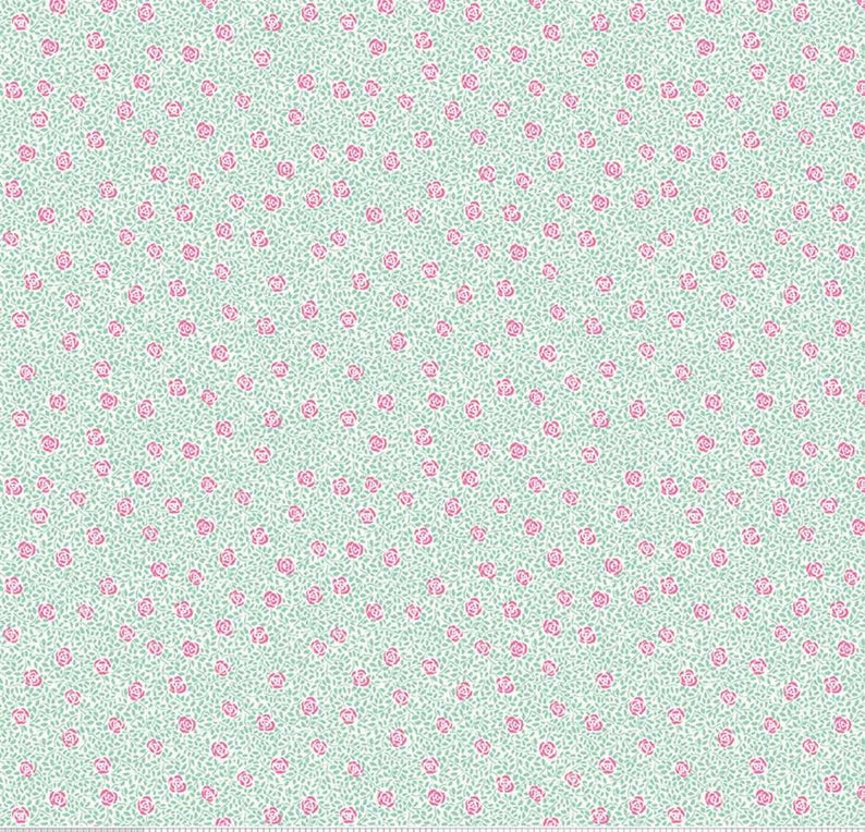Fat Quarter Liberty Deco Dance Speckled Rose 100% Cotton Quilting Fabric