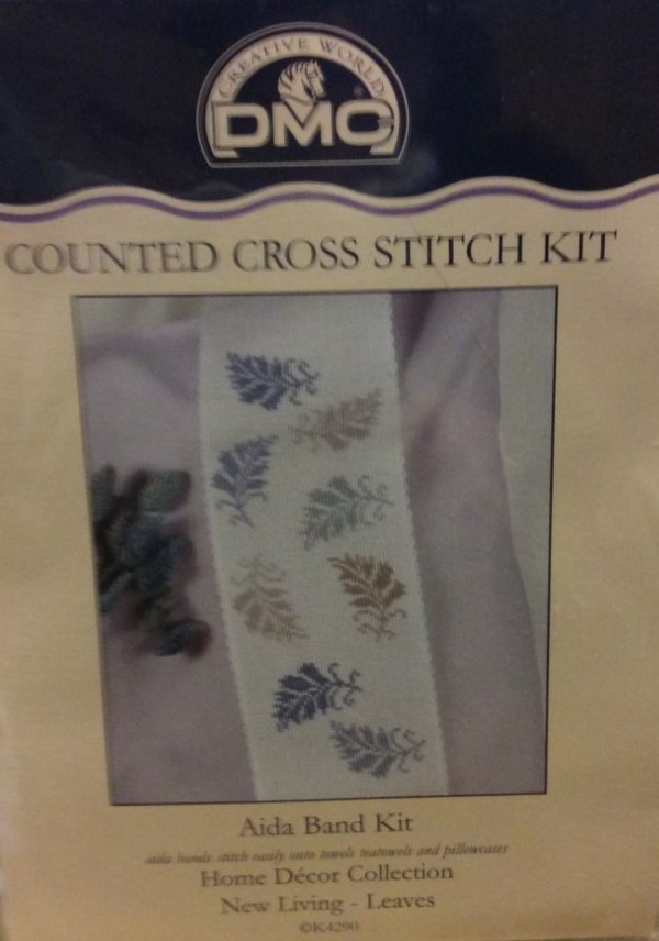 Autumn Leaves Aida Band Cross Stitch Kit - DMC - K4290