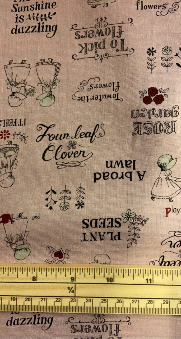 Fat Quarter Little Heroines Rose Garden Fabric 100% Cotton Quilting Fabric