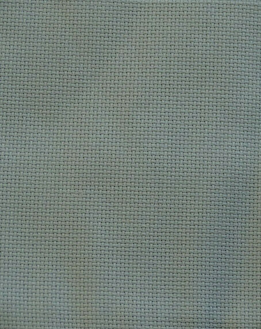 Fat Quarter 14 Count Antique Blue Aida Cross Stitch Fabric - 55 x 50cm - DMC