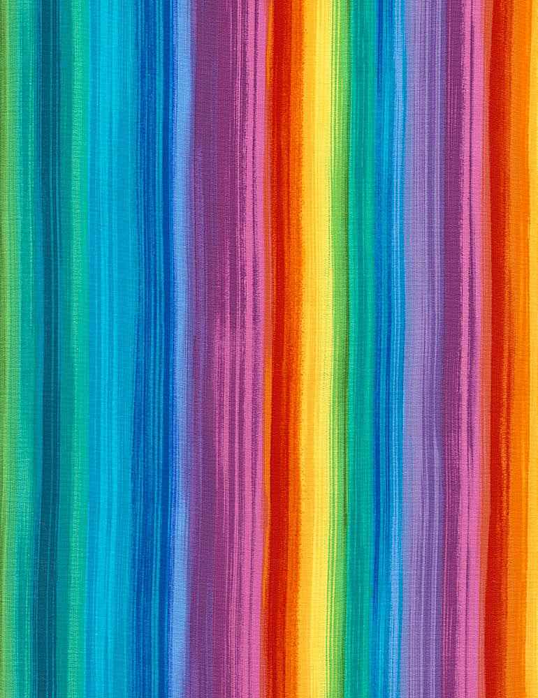 Fat Quarter Bright Stripes 100% Cotton Quilting Fabric - Timeless Treasures