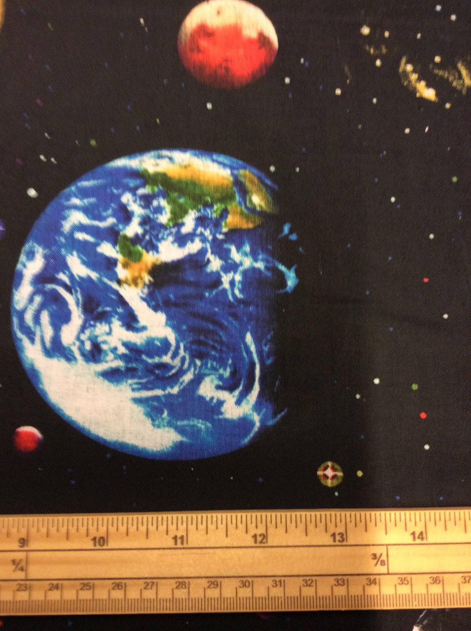 Fat Quarter Solar System 100% Cotton Quilting Fabric - Space, Planets, Stars - Image 3