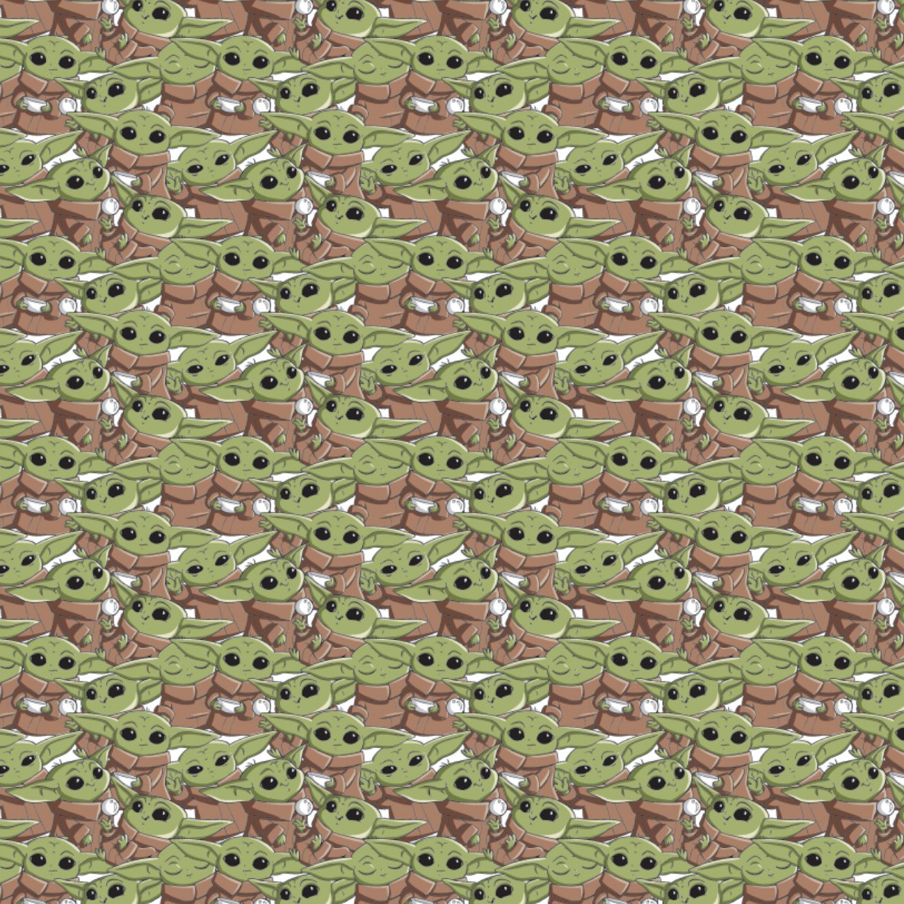 Fat Quarter Mandalorian Baby Yoda 100% Cotton Quilting Fabric - Camelot Fabrics