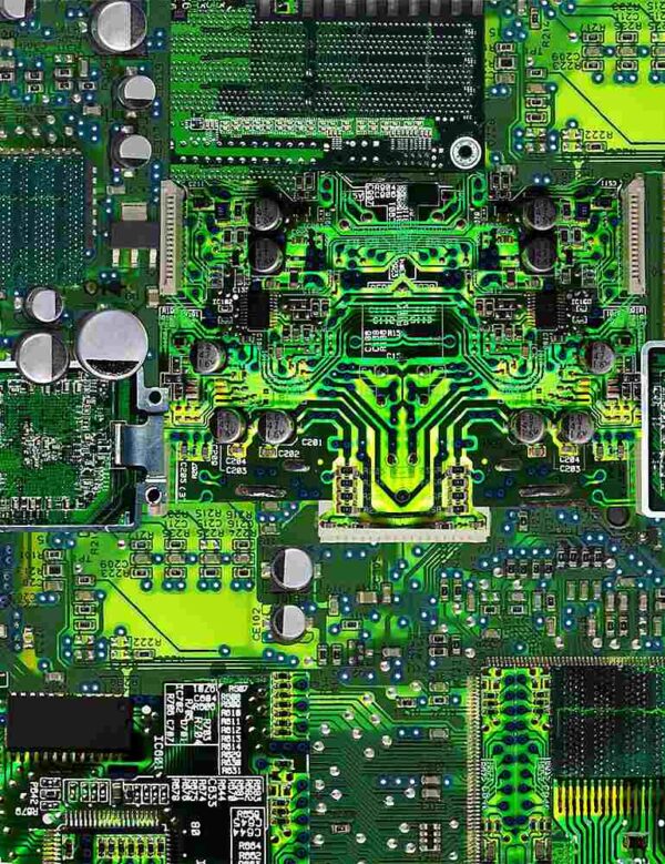 Fat Quarter Circuit Boards 100% Cotton Quilting Fabric - Timeless Treasures