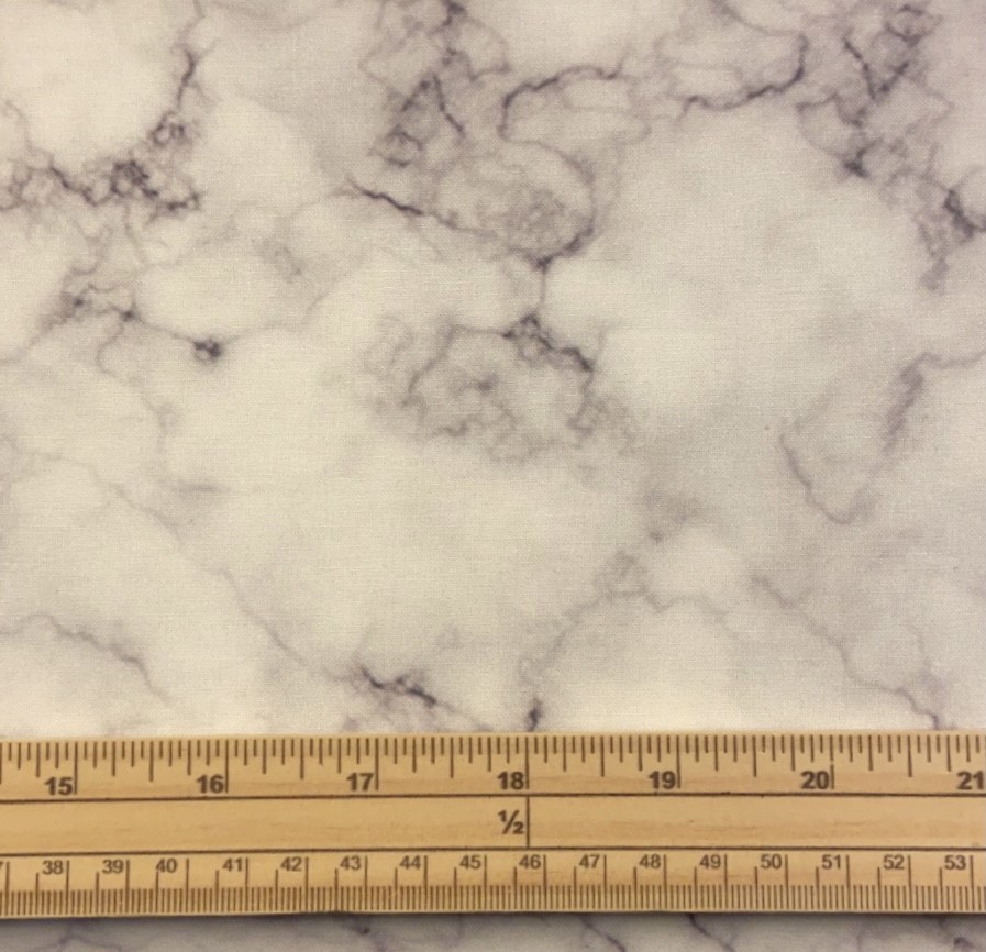 Fat Quarter Mixology Luxe Marbled White And Grey 100% Cotton Quilting Fabric