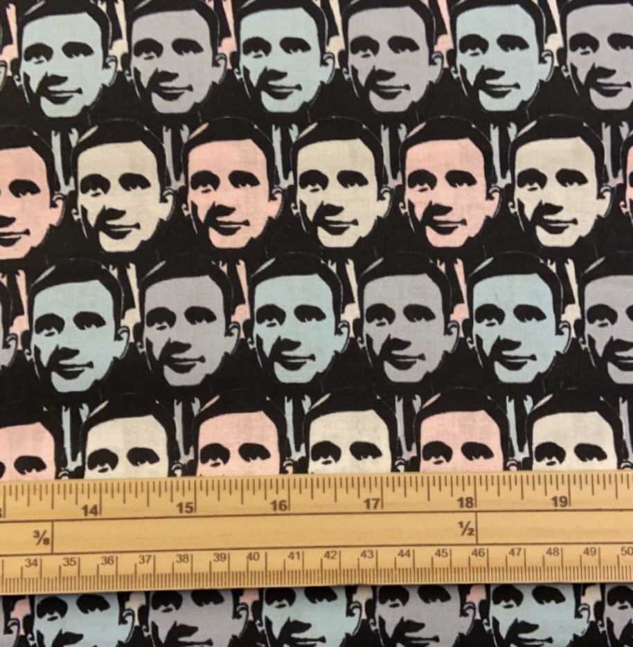 Fat Quarter The Office Michael Scott Face Allover 100% Cotton Quilting Fabric