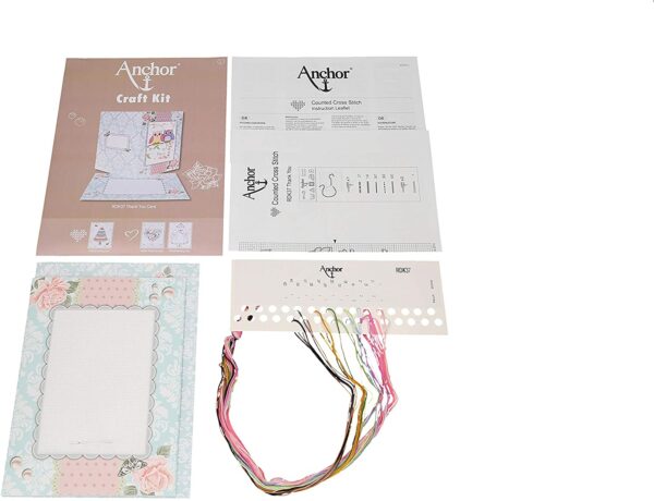 Anchor Thank You Card Cross Stitch Kit Owls - Image 2