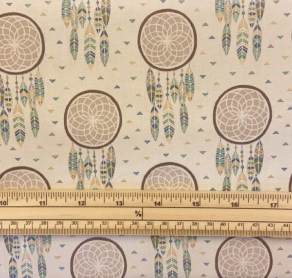 Fat Quarter To Catch A Dream Dream Catchers Blue 100% Cotton Fabric