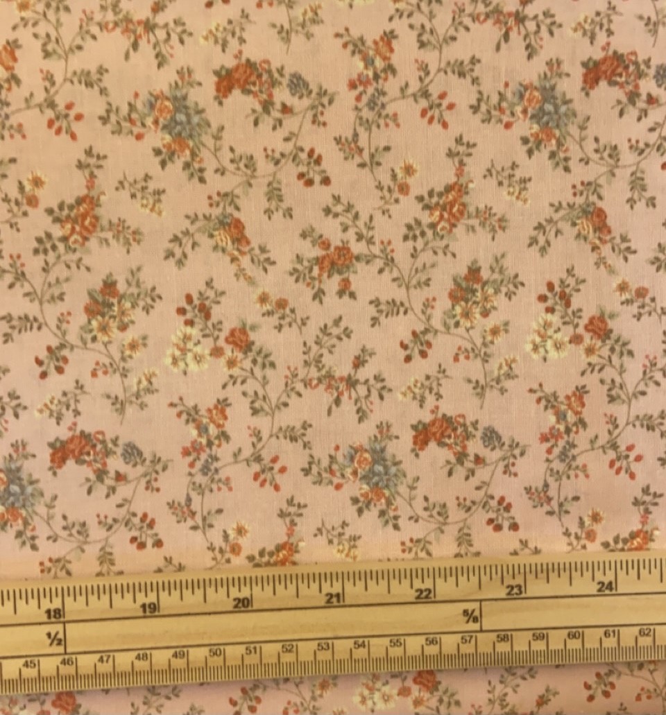 Fat Quarter Zenprints Floral Mini Flowers On Pink 100% Cotton Fabric