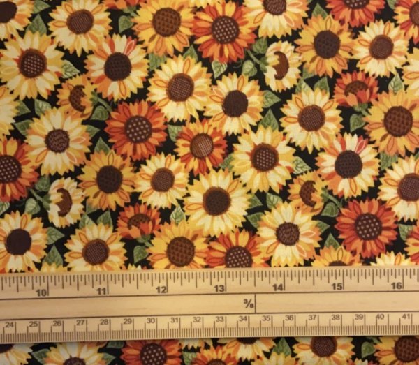 Fat Quarter Good Life Sunflowers Floral 100% Cotton Quilting Fabric