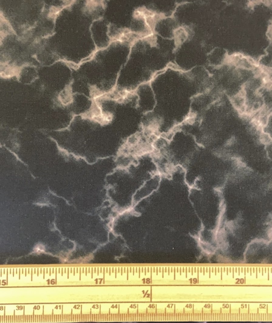 Fat Quarter Mixology Luxe Marbled Black And White 100% Cotton Quilting Fabric