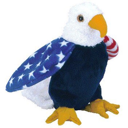 TY Beanie Baby Soar The Bald Eagle - In US Flag Colours - Image 2