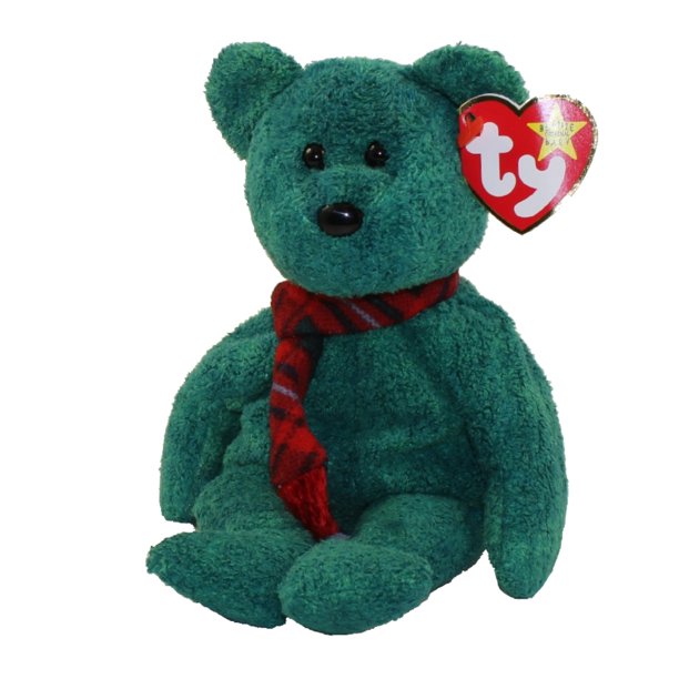 TY Beanie Baby Wallace The Emerald Green Bear