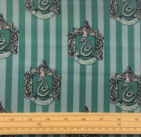 Fat Quarter Harry Potter House Crests Slytherin 100% Cotton Quilting Sewing Fabric