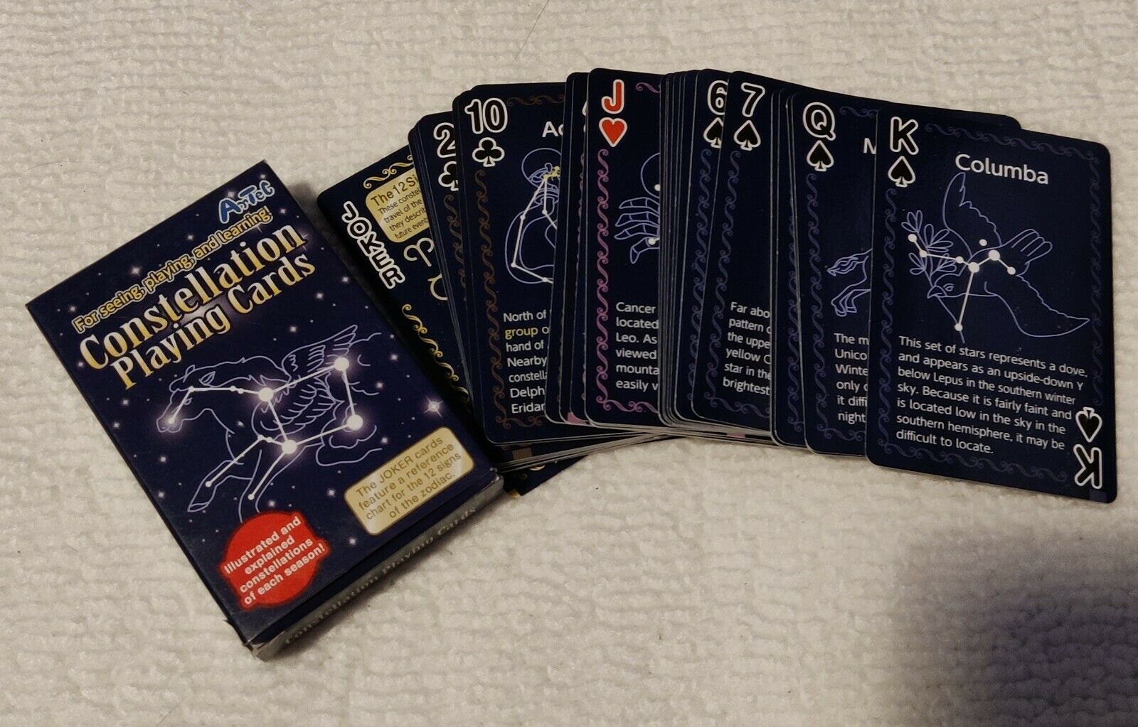 Constellation Playing Cards - Full Deck Of 52 Cards + 2 Jokers - Space, Planets - Image 2