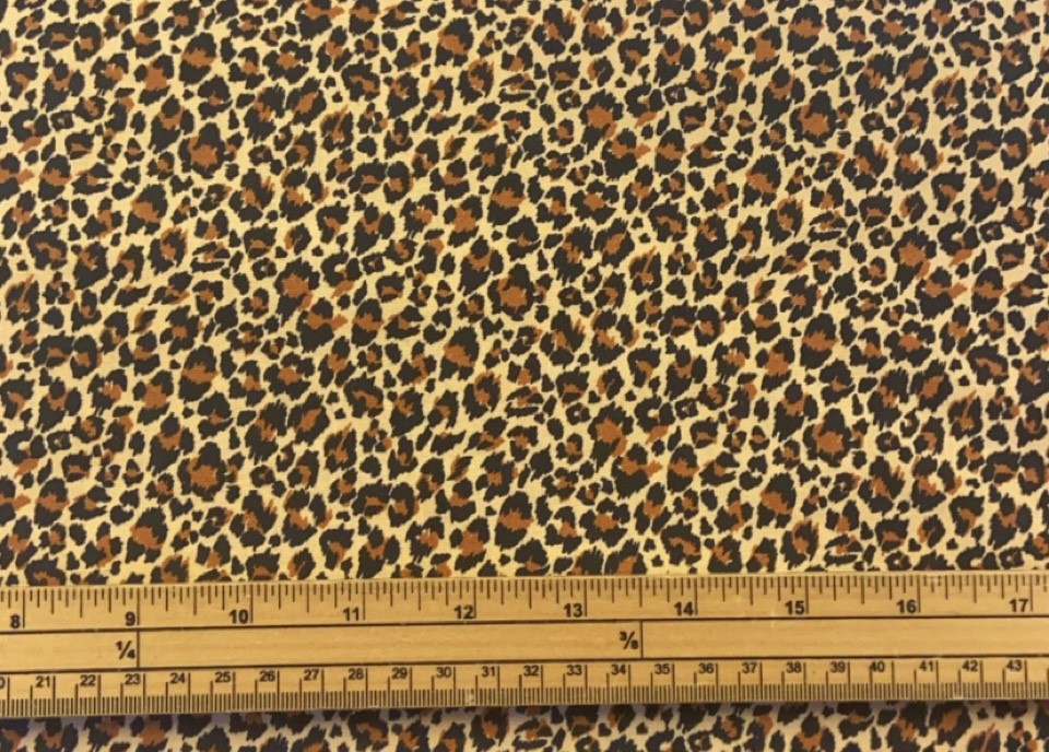 Fat Quarter Around The World Leopard Pattern 100% Cotton Quilting Sewing Fabric