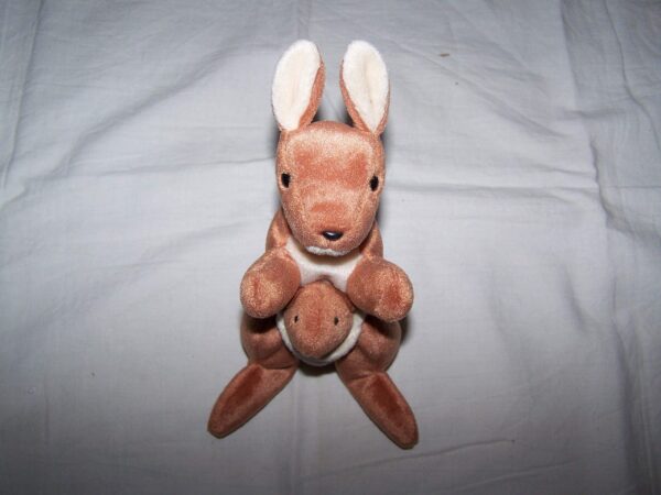 TY Beanie Baby Pouch The Kangaroo (+ Joey) - Image 3