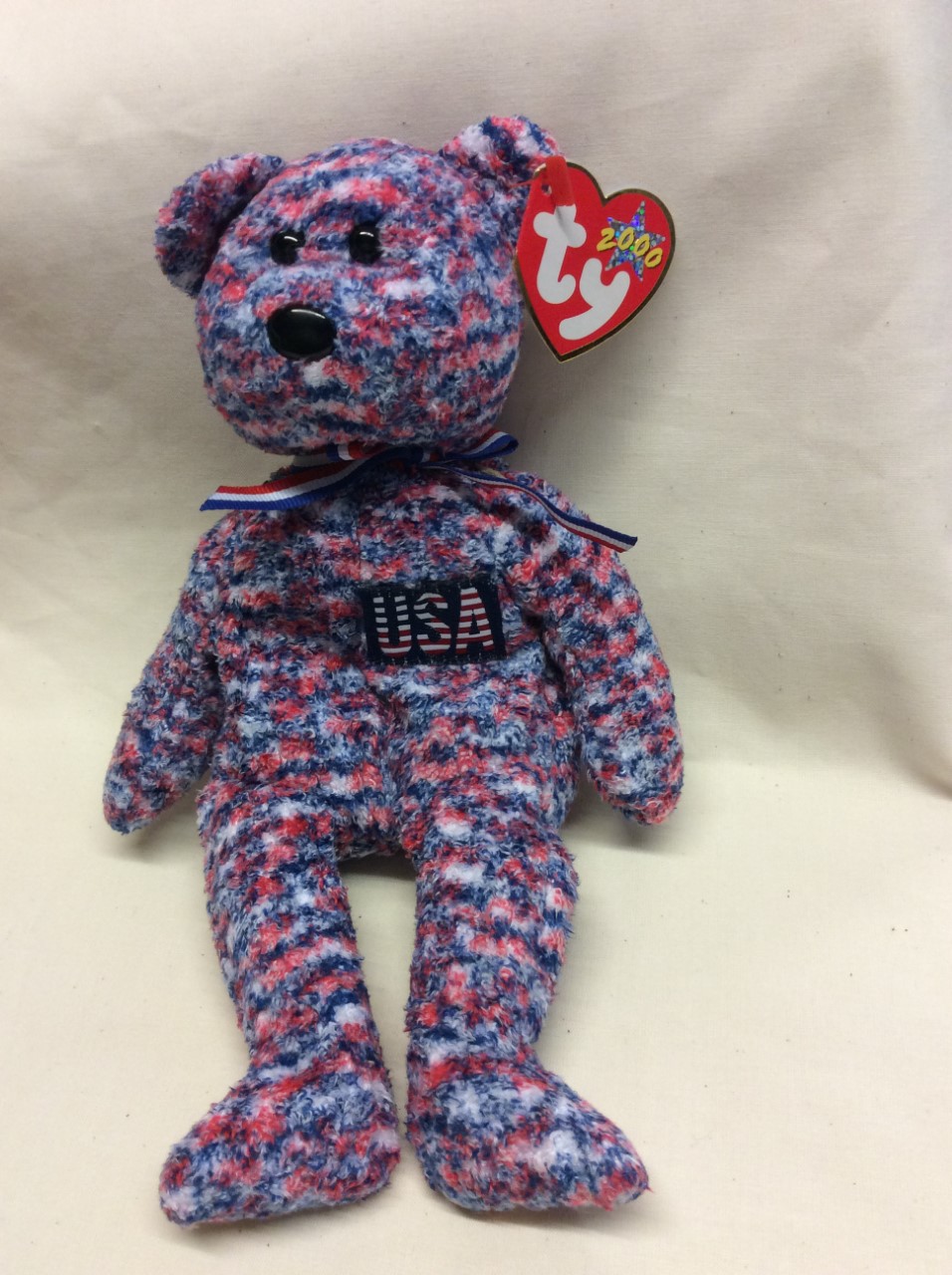 TY Beanie Baby USA Bear - The Bear of The United States Of America