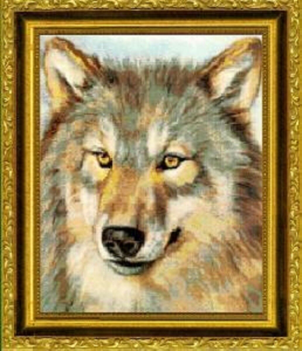 Sentinel Wolf Counted Cross Stitch Chart Pattern